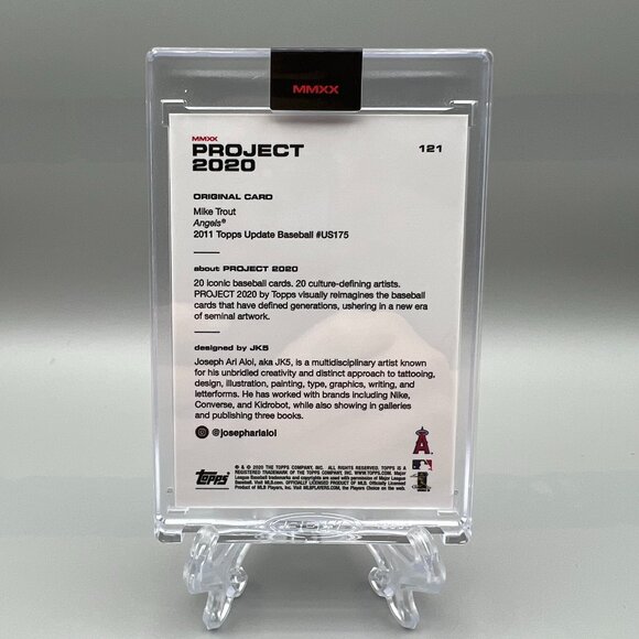 Topps Project 2020 #121 2011 Mike Trout JK5 Baseball Card Los Angeles Angels MLB - Picture 2 of 6